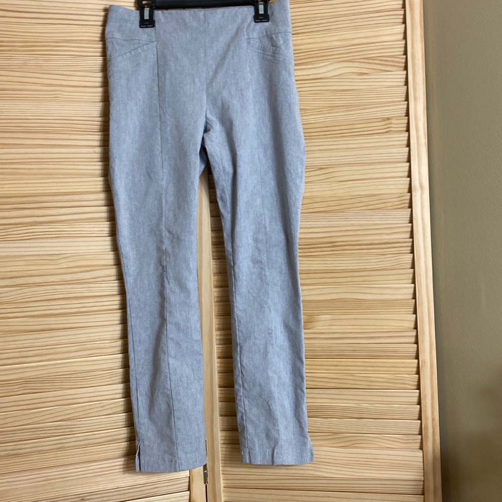 Joe Benbasset Women's Gray, Straight-Leg Leggings Size Medium Skinny Slacks